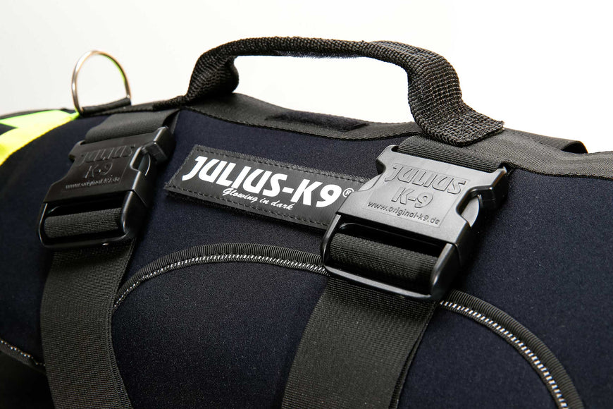 Julius-K9 Multifunctional Neon Vest – Lightweight Swimming and Rehabilitation Support, Size S