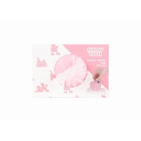 Show Tech Plastic Foil Curlers – Durable 15x30cm Wraps, 100 Piece Pack