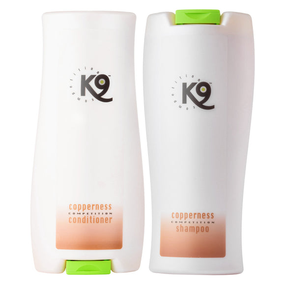 K9 Copperness Shampoo and Conditioner – Enhances Brown and Red Coats, Gentle Cleansing Formula