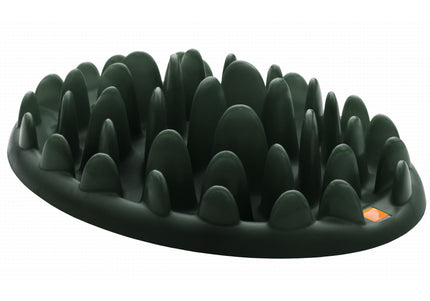 Northmate Green Slow Feeder Bowl – Durable Dark Green Anti-Gulping Design, Promotes Healthy Eating