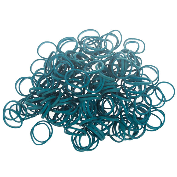 Paw Marks Latex Wrapping Bands 16mm – Super Durable Large Hair Curlers, 1500 Sky Blue Pieces