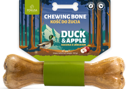 Pokusa Duck and Apple Chewing Beef Bone Dog Treat