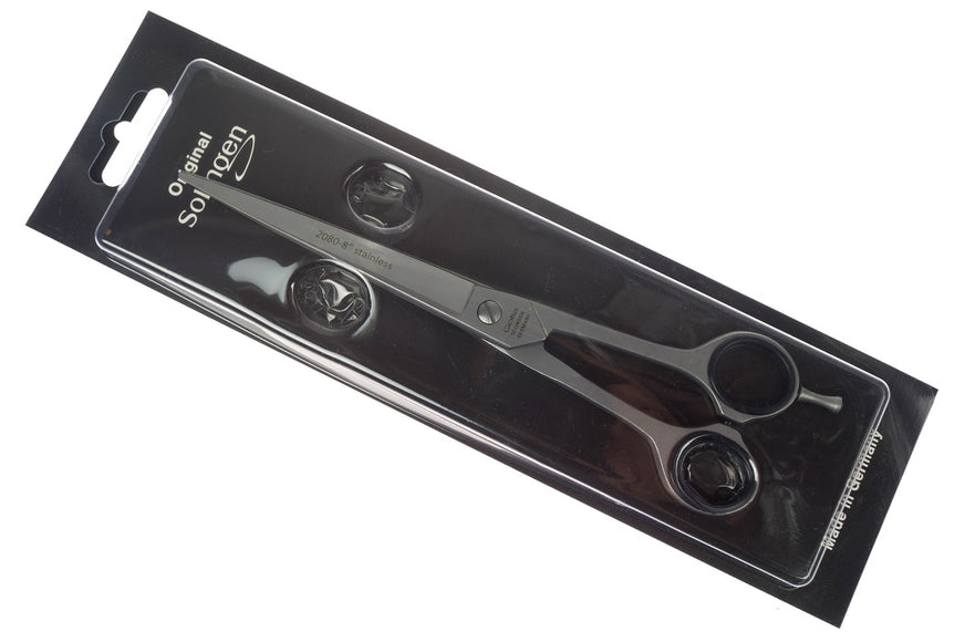 Gotta Solingen 8" Straight Grooming Scissors – One-Sided Micro-Bevel, Precision Cutting