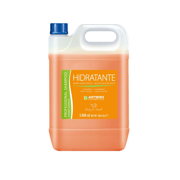 Artero Hidratante Moisture Bath Shampoo – 5L, Nourishing Formula for Long Coats, Salon Size