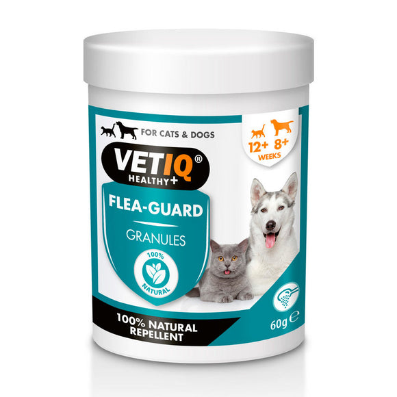 VetIQ Flea Guard Chewable Tablets – Natural Flea and Tick Protection, 60g