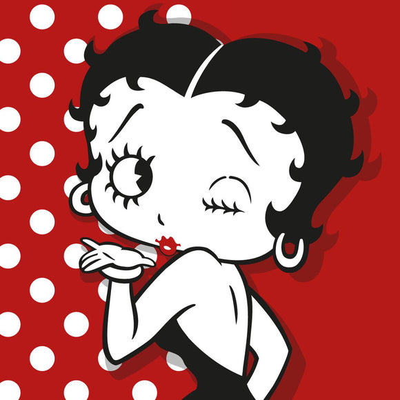 Dashi Vintage Betty Cat Collar – Red Betty Boop Pattern, Adjustable and Durable Design