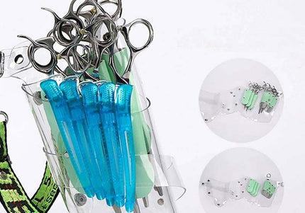 GroomStar Transparent Tool Case – Clear Holster for Scissors and Grooming Accessories, Lightweight Design