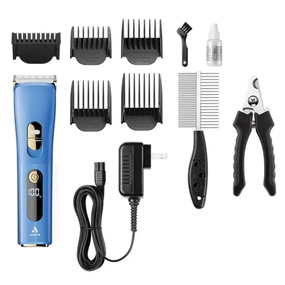 Andis enVision Cordless Clipper Kit – Lightweight Rechargeable Grooming Set, 12 Pieces