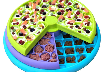 Nina Ottosson Lickin' Layers Puzzle Bowl – Interactive Slow Feeder with Educational Design, Level 2