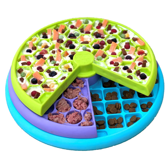 Nina Ottosson Lickin' Layers Puzzle Bowl – Interactive Slow Feeder with Educational Design, Level 2