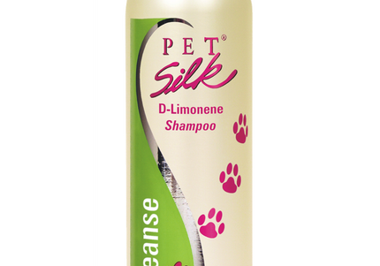 Pet Silk D-Limonene Shampoo – Concentrated 1:16 Formula, Flea & Tick Repellent, 473ml