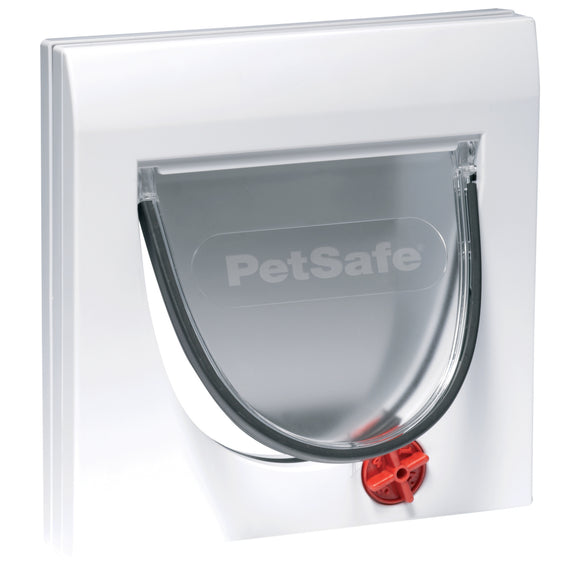 PetSafe Staywell Classic Cat Flap – White, Adjustable 4-Way Locking Door
