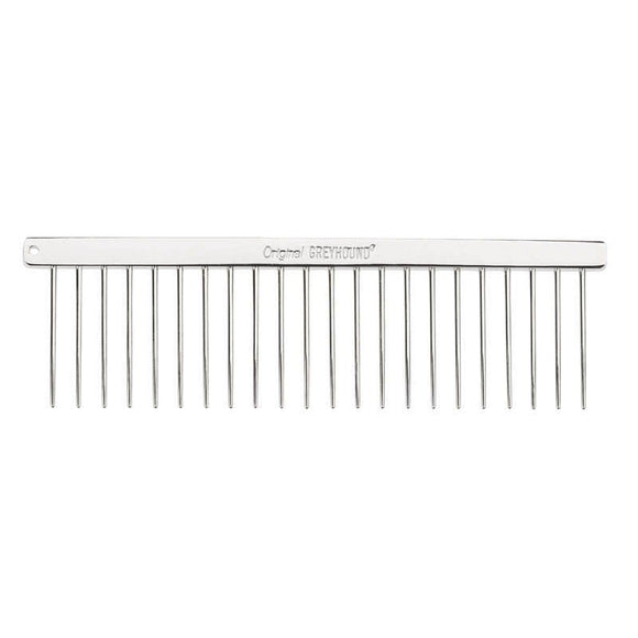 Greyhound Professional Metal Grooming Comb – 2.9cm Pins, 11cm Length, Durable Finish