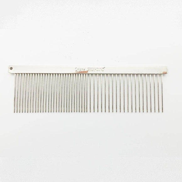 Greyhound Professional Metal Grooming Comb – Mixed Teeth, 2.5cm Pins, 11cm Length