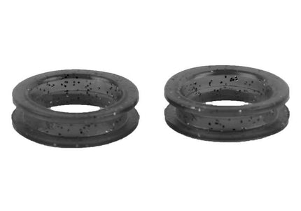 Show Tech Glitter Scissor Rings – Black, 22mm Diameter, Set of 2, Comfortable Grip