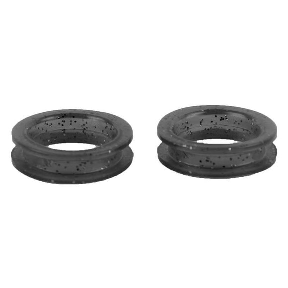 Show Tech Glitter Scissor Rings – Black, 22mm Diameter, Set of 2, Comfortable Grip