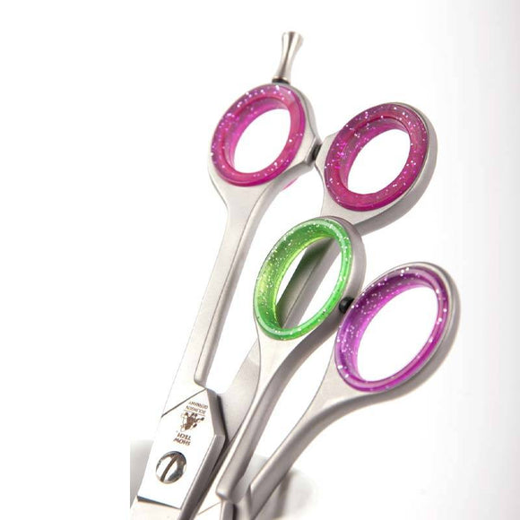 Show Tech Glitter Scissor Rings – Narrow 22mm Diameter, Set of 2, Comfortable Grip