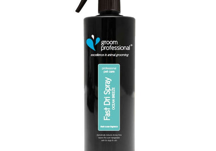 Groom Professional Fast Dri Spray Ocean Breeze – Quick-Drying Formula, 1L, Refreshing Scent