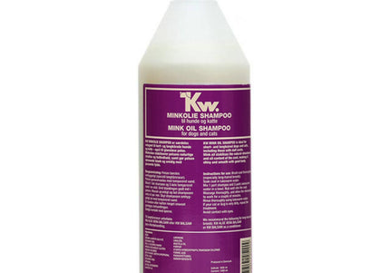KW Mink Oil Shampoo Concentrate 1L – Nourishing Formula with Mink Oil, Dilutes 1:3