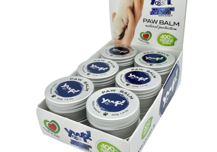 Yuup! Paw Balm Display Set – Nourishing Protective Formula, 12 x 40g with Retail Stand