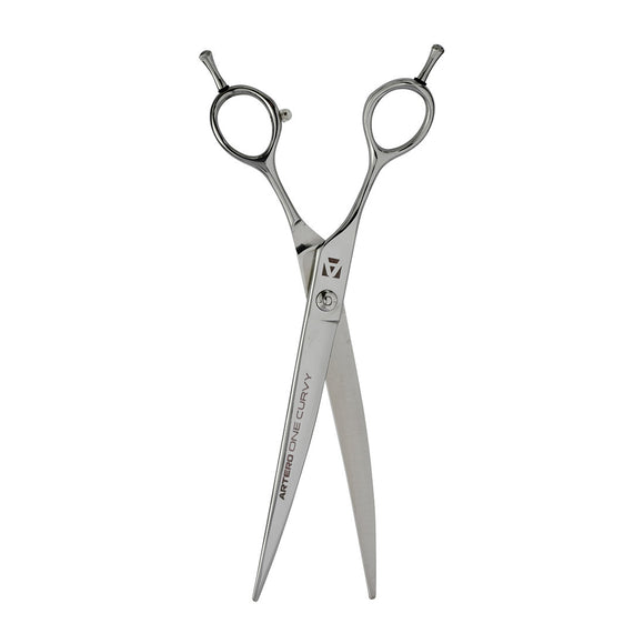 Artero One Curved Left Scissors 8" – Precision Left-Handed Grooming Shears, Ergonomic Design