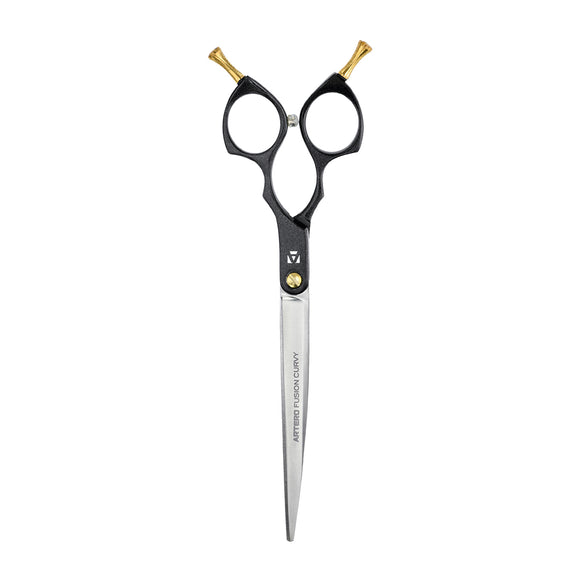 Artero Fusion Black Curvy Scissors – Lightweight 6-Inch Professional Asian Fusion Haircutting Tool