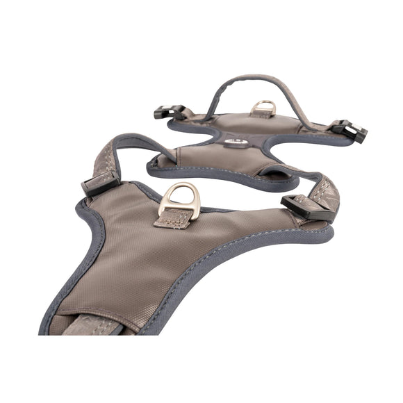 Max&Molly Matrix 2.0 Sport Harness Stone – Adjustable Gray Dog Harness with QR Tag, Large