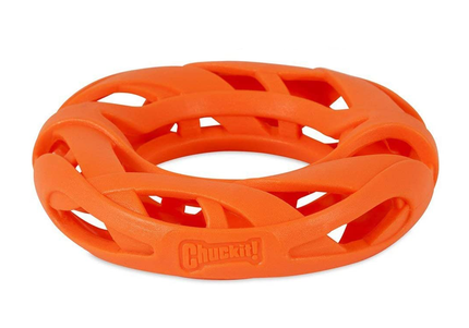 Chuckit! Breathe Right Fetch Wheel – Openwork Dog Ring, Lightweight and Durable Design