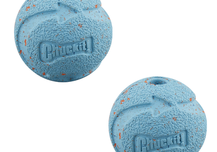 Chuckit! Ecofriendly Rebounce Rubber Ball – Treat-Dispensing, Durable 2 Pack