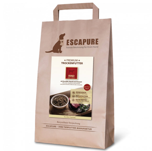 Escapure Premium Puppy Rind – Oven-Baked Beef Puppy Food, High-Quality Ingredients, 1.5kg