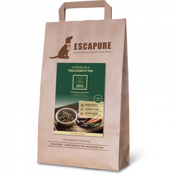 Escapure Premium Wild Adult Dog Food – Oven-Baked Game Recipe, High-Quality 1.5kg Bag