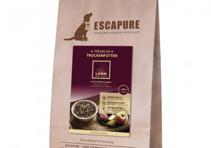 Escapure Premium Lamm Dog Food – Oven-Baked Lamb Recipe, High-Quality, 1.5kg Bag