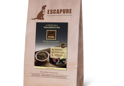 Escapure Premium Senior Horse Dog Food – Oven-Baked, High-Quality Formula, 1.5kg