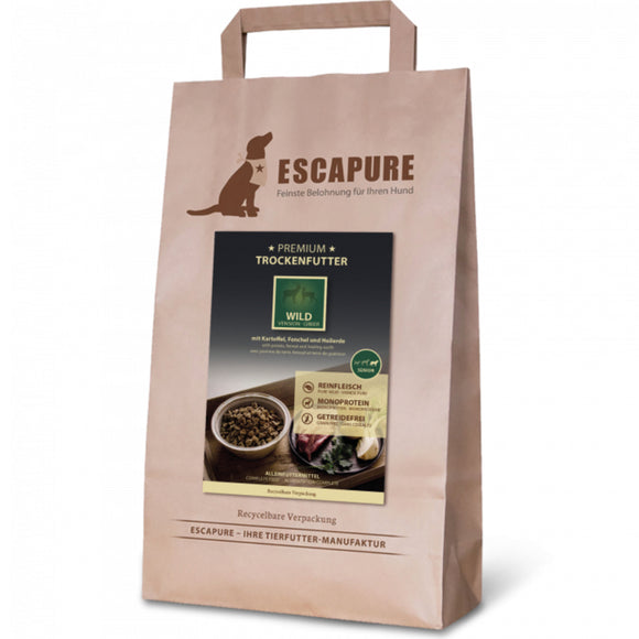 Escapure Premium Senior Wild Dog Food – Oven-Baked Game Recipe, 1.5kg, High-Quality Nutrition