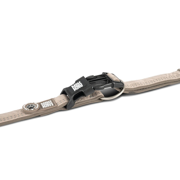 Max&Molly GOTCHA! Smart ID Matrix 2.0 Collar – Sand Beige, Medium, QR Tag Security