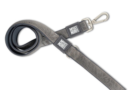 Max&Molly Matrix 2.0 Short Leash Stone Gray 120cm – Durable Large Size, Comfortable Grip