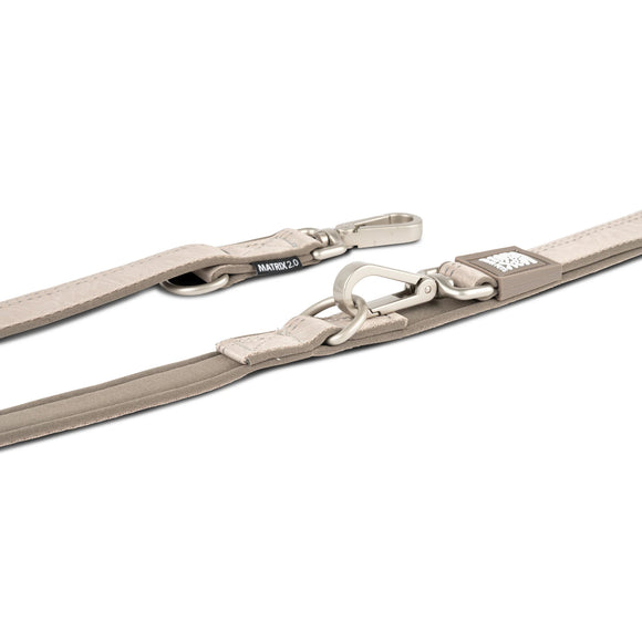 Max & Molly Matrix 2.0 Multi-Function Leash – Detachable, Reflective, Sand Beige, Medium