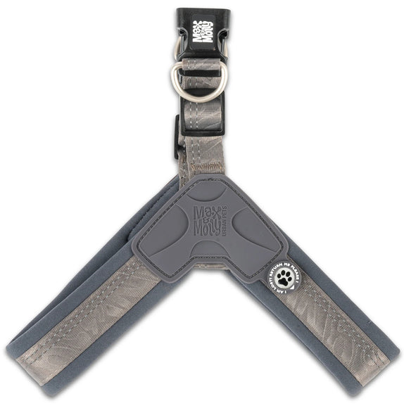 Max&Molly Q-Fit Matrix 2.0 Step-In Harness – Lightweight Gray Design with QR ID, XS