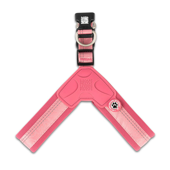 Max&Molly Q-Fit Matrix 2.0 Harness – Lightweight Step-In Design with QR ID, Pastel Pink XXS
