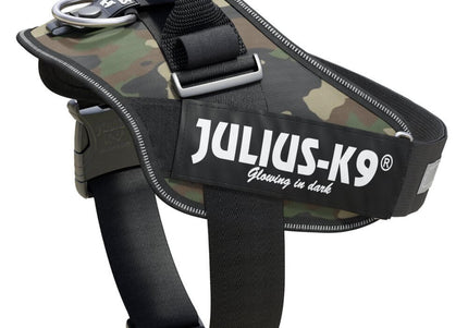 Julius-K9 IDC Powerharness Camouflage – Premium Adjustable Harness, Camo Khaki, Durable Design