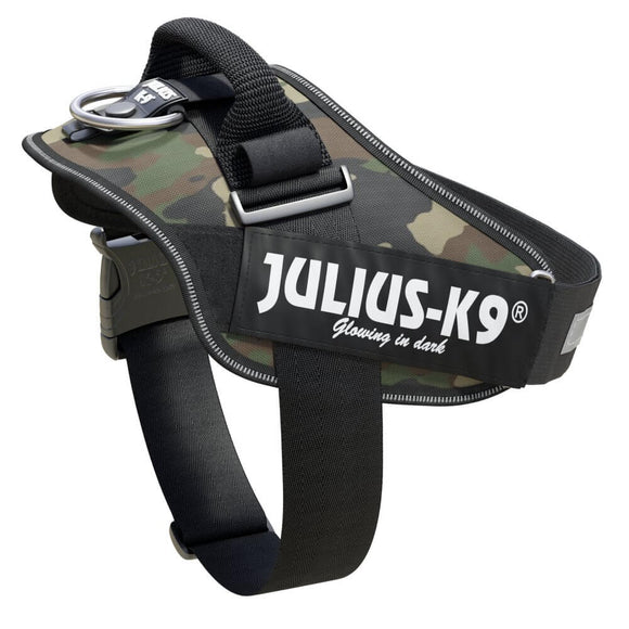Julius-K9 IDC Powerharness Camouflage – Premium Adjustable Harness, Camo Khaki, Durable Design