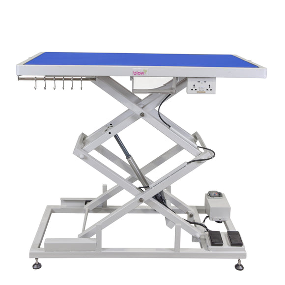 Blovi Upper Pro Electric Grooming Table – Lift System, Accessory Shelf, 125x65cm Black