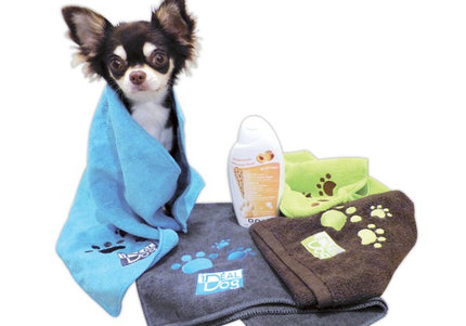 Chadog Microfibre Towels – Set of 2 Highly Absorbent Graphite Medium Towels