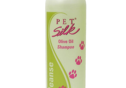 Pet Silk Olive Oil Shampoo – Nourishing Moisturizing Formula with Proteins, Concentrate 1:16, 473ml