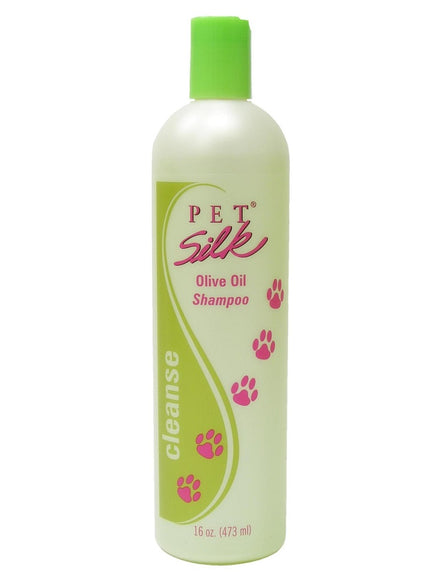 Pet Silk Olive Oil Shampoo – Nourishing Moisturizing Formula with Proteins, Concentrate 1:16, 473ml