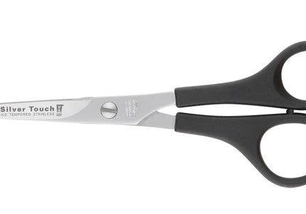 Witte Silver Touch 6.5" Straight Grooming Scissors – Lightweight Plastic Handle, 15.5cm