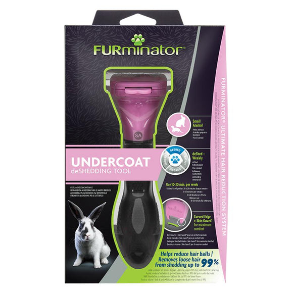 FURminator Small Animal Deshedding Tool – Ergonomic Handle with FURejector Button