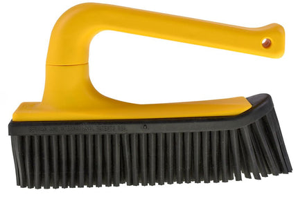 V7 Hand-Held Rubber Brush and Dustpan – Innovative Red Cleaning Duo, Ergonomic Design