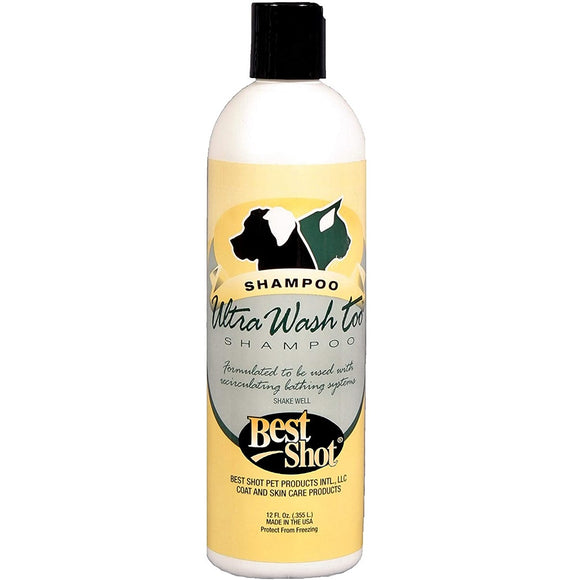 Best Shot Ultra Wash Too Shampoo – Professional Highly Concentrated Formula, 1:64 Dilution, 355ml