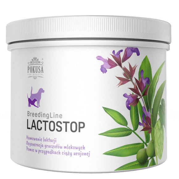 Pokusa BreedingLine LactoStop 150g – Natural Herbal Lactation Inhibitor, Mammary Gland Support Formula